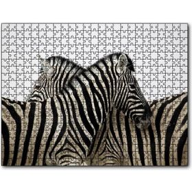 Cakapuzzle Yanyana Bir Çift Zebra Mdf 1000 Parça Puzzle