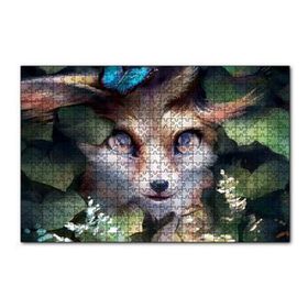 Cakapuzzle Yaprakların Arasındaki Sevimli Tilki 120 Parça Ahşap Puzzle