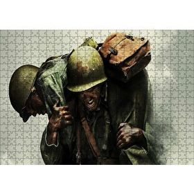 Cakapuzzle Yaralı Arkadaşını Taşıyan Asker 120 Parça Ahşap Puzzle