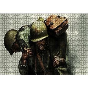 Cakapuzzle Yaralı Arkadaşını Taşıyan Asker 120 Parça Ahşap Puzzle