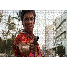 Cakapuzzle Yaralı Yüz Kan Revan İçinde 120 Parça Ahşap Puzzle