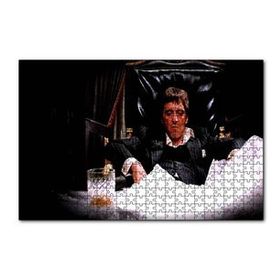 Cakapuzzle Yaralı Yüz Tony Montana 120 Parça Ahşap Puzzle