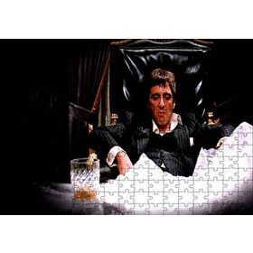 Cakapuzzle Yaralı Yüz Tony Montana 120 Parça Ahşap Puzzle