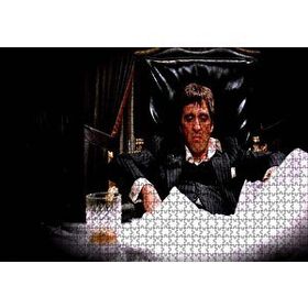 Cakapuzzle Yaralı Yüz Tony Montana 120 Parça Ahşap Puzzle