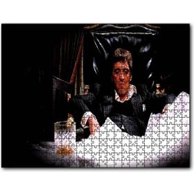 Cakapuzzle Yaralı Yüz Tony Montana 255 Parça Ahşap Puzzle
