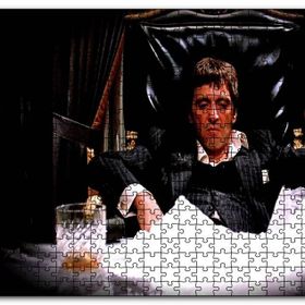 Cakapuzzle Yaralı Yüz Tony Montana Mdf 1000 Parça Puzzle