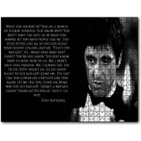 Cakapuzzle Yaralı Yüz Tony Montana Sözü Mdf 120 Parça Puzzle