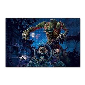 Cakapuzzle Yaratıkların Savaşı İllüstrasyon 120 Parça Ahşap Puzzle