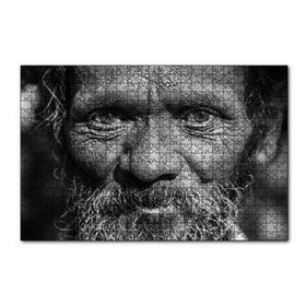 Cakapuzzle Yaşlı Sakallı Gri İnsan 120 Parça Ahşap Puzzle
