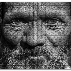 Cakapuzzle Yaşlı Sakallı Gri İnsan Mdf 120 Parça Puzzle