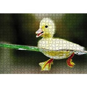 Cakapuzzle Yavru Sarı Ördek 120 Parça Ahşap Puzzle