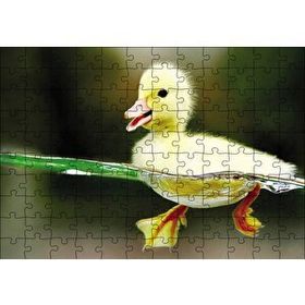 Cakapuzzle Yavru Sarı Ördek 120 Parça Ahşap Puzzle