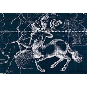 Cakapuzzle Yay Burcu Görseli Siyah Beyaz 120 Parça Ahşap Puzzle