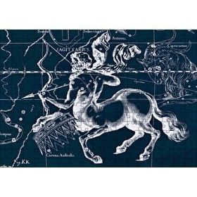 Cakapuzzle Yay Burcu Görseli Siyah Beyaz 120 Parça Ahşap Puzzle