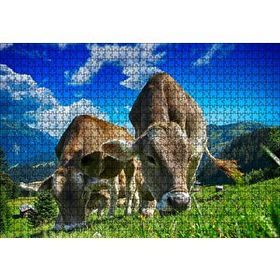 Cakapuzzle Yayladaki İnekler 120 Parça Ahşap Puzzle