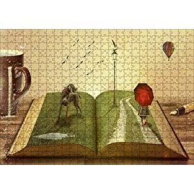 Cakapuzzle Yazarın Kreatif Dünyası 120 Parça Ahşap Puzzle
