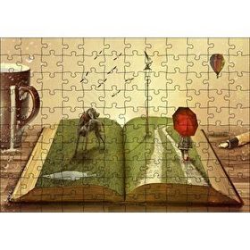 Cakapuzzle Yazarın Kreatif Dünyası Mdf 120 Parça Puzzle