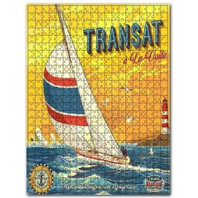 Cakapuzzle Yelken Yarışları Afişi Görseli Ahşap 1000 Parça Puzzle