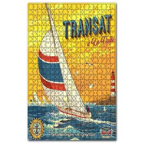 Cakapuzzle Yelken Yarışları Afişi Görseli Ahşap 500 Parça Puzzle