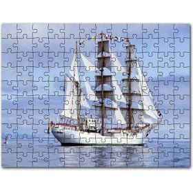 Cakapuzzle Yelkenli Beyaz Gemi 500 Parça Puzzle