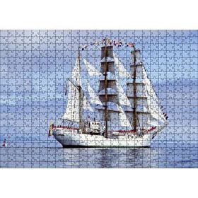 Cakapuzzle Yelkenli Beyaz Gemi 500 Parça Puzzle