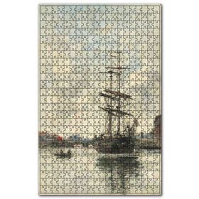 Cakapuzzle Yelkenli Tekne ve Sandalı Ahşap 1000 Parça Puzzle