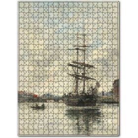 Cakapuzzle Yelkenli Tekne ve Sandalı Ahşap 500 Parça Puzzle