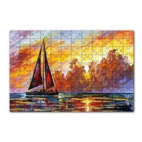 Cakapuzzle Yelkenli Teknede Seyat 120 Parça Ahşap Puzzle