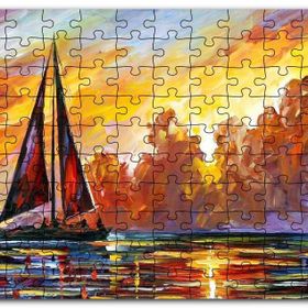 Cakapuzzle Yelkenli Teknede Seyat Mdf 255 Parça Puzzle