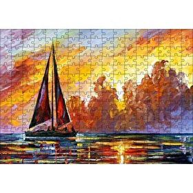 Cakapuzzle Yelkenli Teknede Seyat Mdf 255 Parça Puzzle