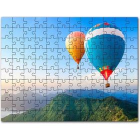 Cakapuzzle Yemyeşil Dağlar Rengarenk Sıcak Hava Balonları Mdf 500 Parça Puzzle