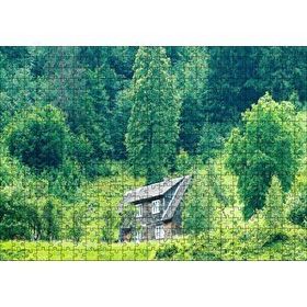 Cakapuzzle Yemyeşil Orman ve Önündeki Ahşap Ev 120 Parça Ahşap Puzzle