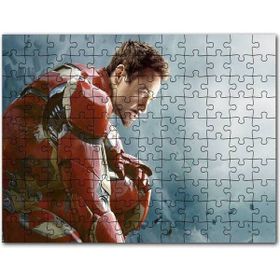 Cakapuzzle Yenilmezler Iron Man Tony Stark Oturan Pozu Mdf 1000 Parça Puzzle