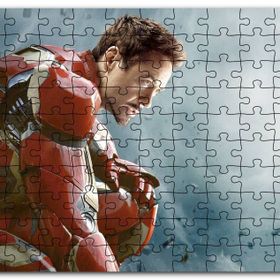 Cakapuzzle Yenilmezler Iron Man Tony Stark Oturan Pozu Mdf 500 Parça Puzzle