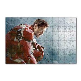 Cakapuzzle Yenilmezler Iron Man Tony Stark Oturan Pozu Yapboz MDF Puzzle