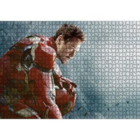 Cakapuzzle Yenilmezler Iron Man Tony Stark Oturan Pozu Yapboz MDF Puzzle