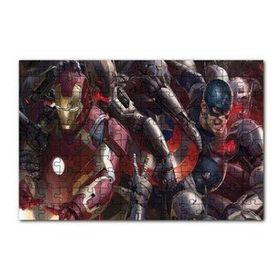 Cakapuzzle Yenilmezler Iron Man ve Kaptan Amerika 120 Parça Puzzle