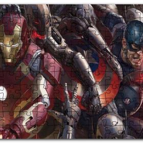 Cakapuzzle Yenilmezler Iron Man ve Kaptan Amerika Mdf 1000 Parça Puzzle