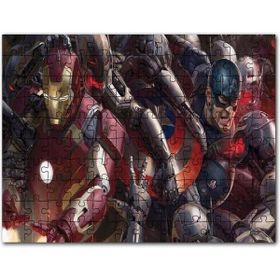 Cakapuzzle Yenilmezler Iron Man ve Kaptan Amerika Mdf 1000 Parça Puzzle