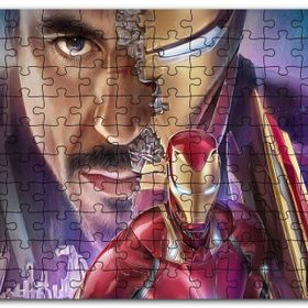 Cakapuzzle Yenilmezler Iron Man ve Tony Stark Kompozisyon Mdf 500 Parça Puzzle