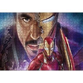 Cakapuzzle Yenilmezler Iron Man ve Tony Stark Kompozisyon Mdf 500 Parça Puzzle