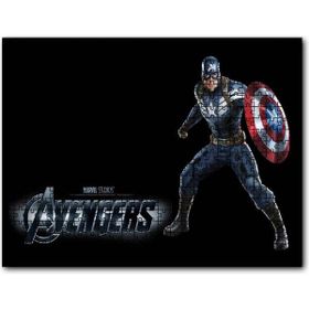 Cakapuzzle Yenilmezler Kaptan Amerika Karanlık Arkaplan Mdf 1000 Parça Puzzle