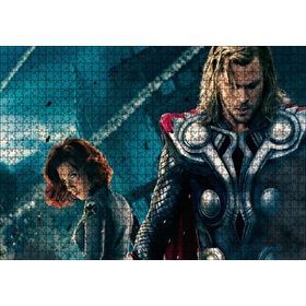 Cakapuzzle Yenilmezler Thor ve Kara Dul 120 Parça Ahşap Puzzle