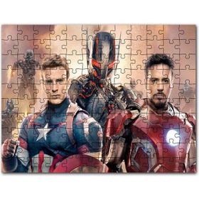 Cakapuzzle Yenilmezler Ultron Çağı Iron Man ve Kaptan Amerika 1000 Parça Puzzle