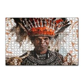 Cakapuzzle Yerel Kostümlü Yerli Adam 120 Parça Ahşap Puzzle