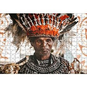 Cakapuzzle Yerel Kostümlü Yerli Adam 120 Parça Ahşap Puzzle