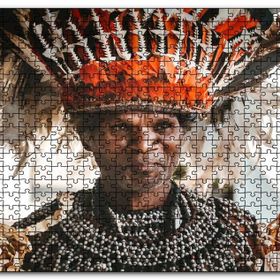 Cakapuzzle Yerel Kostümlü Yerli Adam Mdf 120 Parça Puzzle