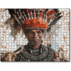 Cakapuzzle Yerel Kostümlü Yerli Adam Mdf 120 Parça Puzzle