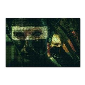 Cakapuzzle Yerel Makyajıyla Bir Genç Yerli 120 Parça Ahşap Puzzle
