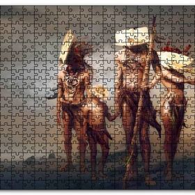 Cakapuzzle Yerli Savaşçı Ailesi Silahlarıyla Mdf 1000 Parça Puzzle